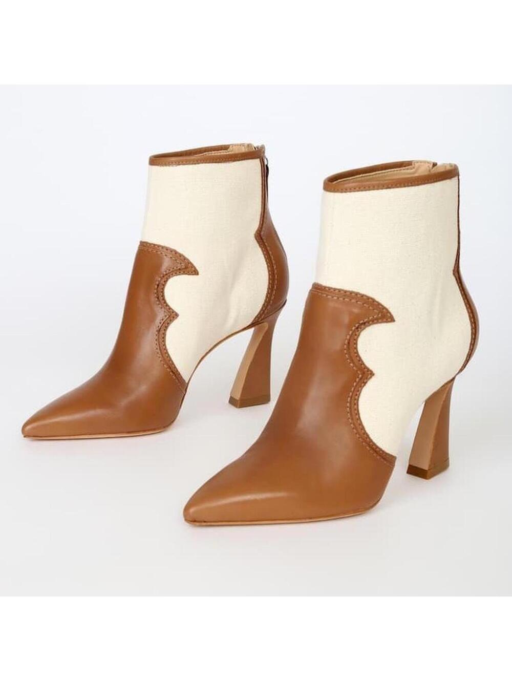 Schutz Edwiges Boot in Wood & Egg Shell - Picture 7 of 7